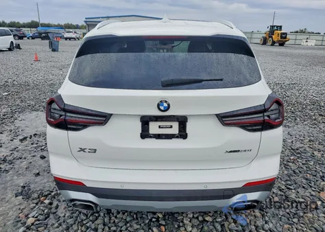 2022 BMW X3 xDrive30I z USA, uszkodzony, nr VIN 5UX53DP00N9K59342